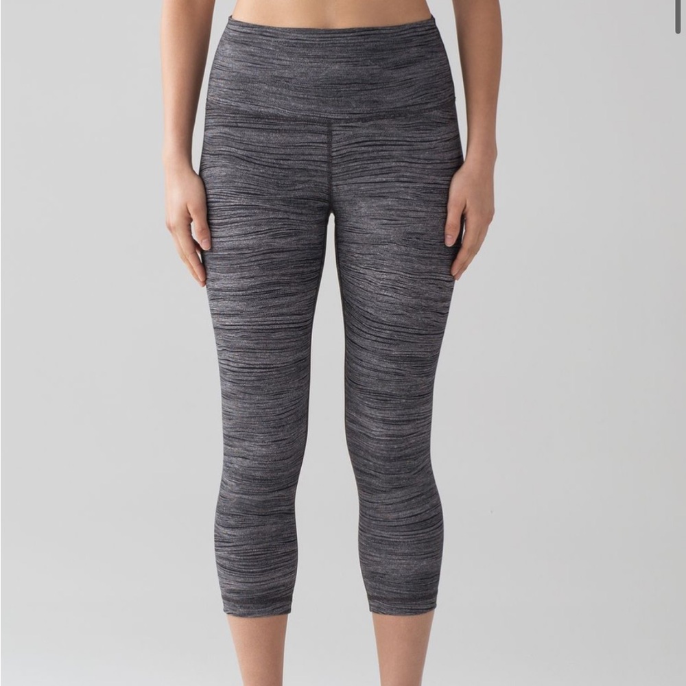 Lululemon Wunder Under Crop (Hi-Rise) (Full-On Luon 21")